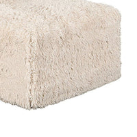 Appi Modular Armless Chair, Compressed Foam Fill Sand Beige Faux Fur-BM353165