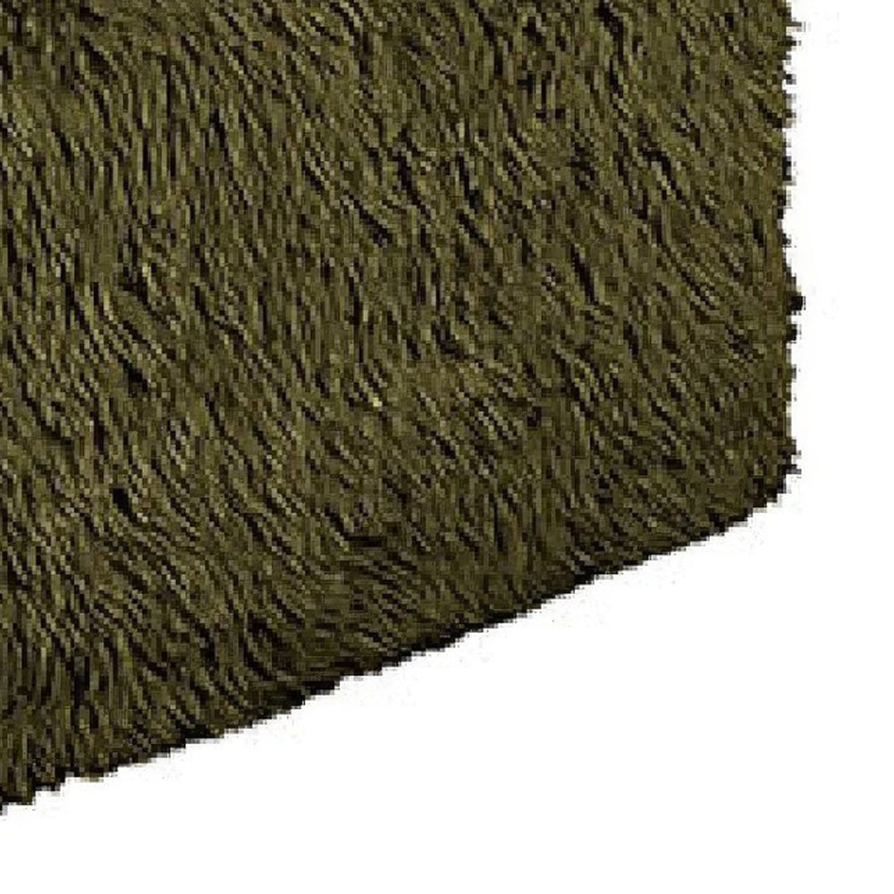 Appi Modular Armless Chair, Compressed Foam Fill Olive Green Faux Fur-BM353169