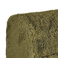 Appi Modular Armless Chair, Compressed Foam Fill Olive Green Faux Fur-BM353169