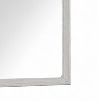 Osko Dresser Mirror, Rounded Edges, Light Gray Wood, 40x42 Rectangular-BM353283