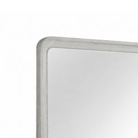 Osko Dresser Mirror, Rounded Edges, Light Gray Wood, 40x42 Rectangular-BM353283
