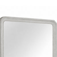 Osko Dresser Mirror, Rounded Edges, Light Gray Wood, 40x42 Rectangular-BM353283