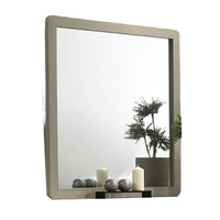 Reny Dresser Mirror, Rounded Edges, Rustic Gray, 40x40 Square  - BM353288