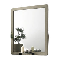 Reny Dresser Mirror, Rounded Edges, Rustic Gray, 40x40 Square  - BM353288