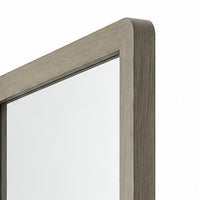 Reny Dresser Mirror, Rounded Edges, Rustic Gray, 40x40 Square  - BM353288
