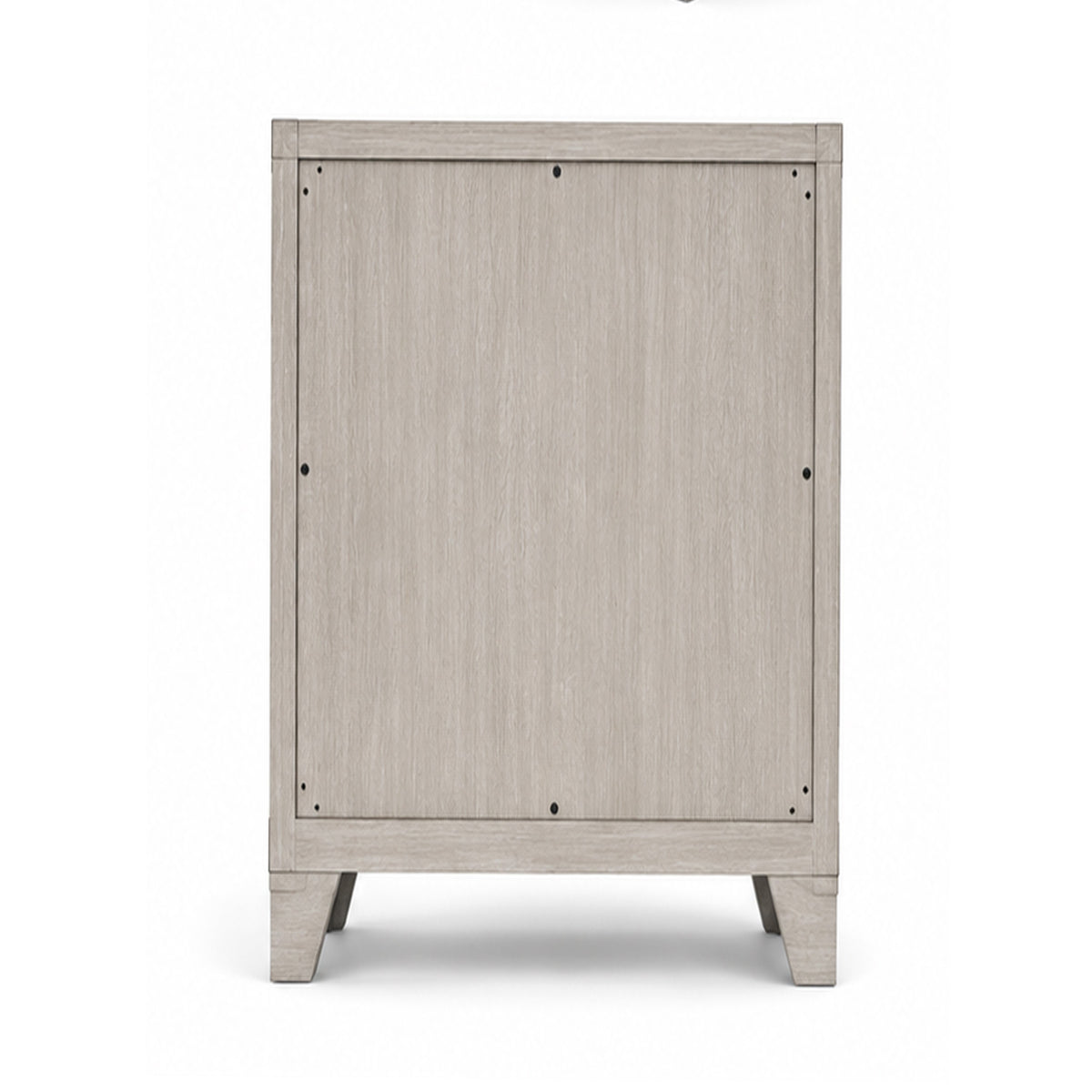 Dabu Tall Dresser Chest, 4 Drawers, Linear Handles, Light Gray, Black  - BM353290