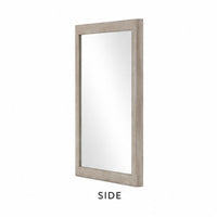Dabu Dresser Mirror, Framed Design, Light Gray Wood, 37x39 Rectangular  - BM353292