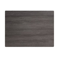 Sesa Dining Table, 48 Inch Rectangular Top, Trestle Base, Gray and White