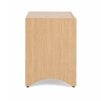 Cera Side End Table with Pet Nook, 1 Drawer, 16 Inch Natural Brown  - BM353324