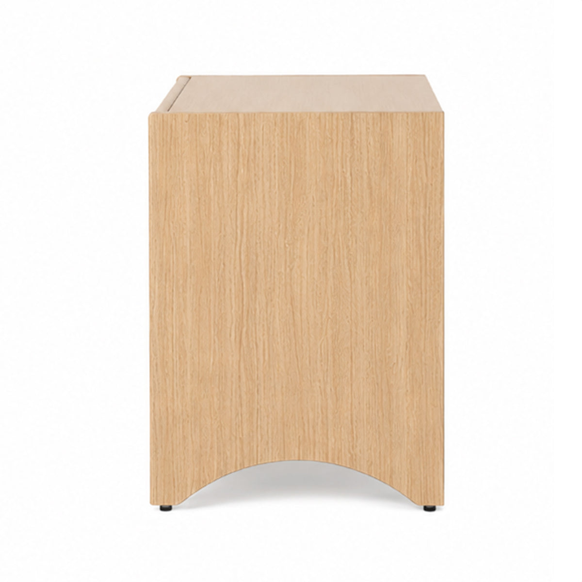 Cera Side End Table with Pet Nook, 1 Drawer, 16 Inch Natural Brown  - BM353324