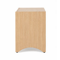 Cera Side End Table with Pet Nook, 1 Drawer, 16 Inch Natural Brown  - BM353324