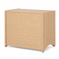Cera Side End Table with Pet Nook, 1 Drawer, 16 Inch Natural Brown  - BM353324