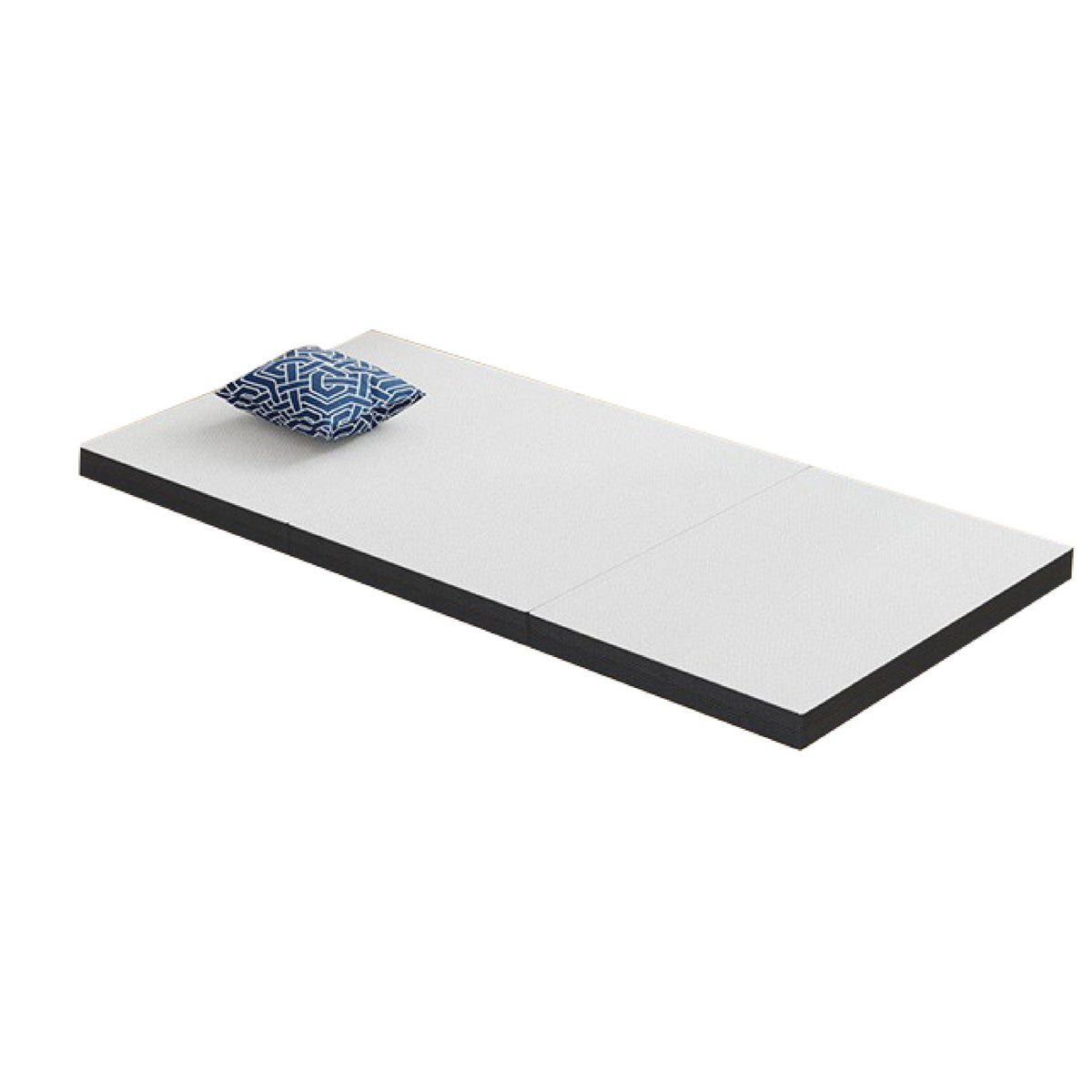 Lesa Queen Size Mattress Topper, Gel Infused Trifold Memory Foam, 3 Inch  - BM353325
