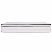 Mysa Queen Size Euro Top Mattress, Pocket Coil Springs, 12 Inch White  - BM353330