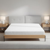 Aysa King Size Mattress, Memory Foam, White Polyester Cover, 10 Inch  - BM353342