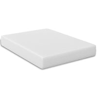 Aysa Queen Size Mattress, Memory Foam, White Polyester Cover, 10 Inch  - BM353344