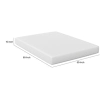 Aysa Queen Size Mattress, Memory Foam, White Polyester Cover, 10 Inch  - BM353344