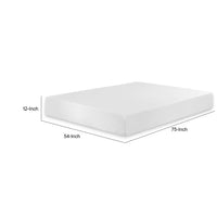 Aysa Full Size Mattress, Memory Foam, White Polyester Cover, 12 Inch  - BM353347