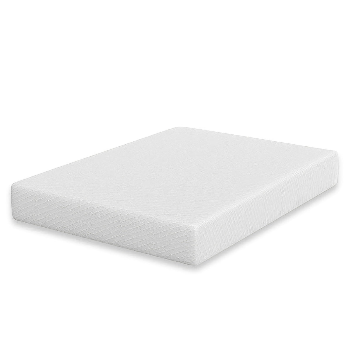 Aysa Queen Size Mattress, Memory Foam, White Polyester Cover, 12 Inch  - BM353348