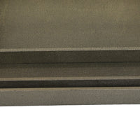 Koi 3pc Nested Serving Tray Set, Faux Shagreen Texture, Bronze Wood-BM353402