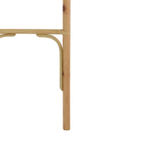 Kinu Decorative Ladder Rack with Round Top, Natural Brown Fiber, 72 Inch