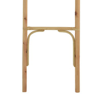 Kinu Decorative Ladder Rack with Round Top, Natural Brown Fiber, 72 Inch-BM353403