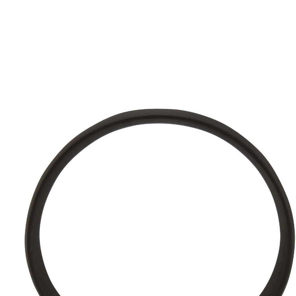 Circular Ring Sculpted Tabletop Décor Set of 2, Matte Black Metal-BM353405