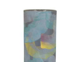 Riya Decorative Vase, Abstract Watercolor Art, Blue Ceramic 21 Inch-BM353428