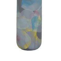 Riya Decorative Vase, Abstract Watercolor Art, Blue Ceramic 21 Inch-BM353428