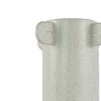 Dere Capsule Vase, Lug Handles, Pedestal, Matte White Ceramic 16 Inch-BM353438
