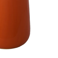 Decorative Vase, Cylindric Body, Narrow Top, Burnt Orange Ceramic 12 Inch-BM353447