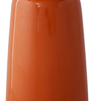 Decorative Vase, Cylindric Body, Narrow Top, Burnt Orange Ceramic 12 Inch-BM353447