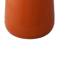Decorative Vase, Cylindric Body, Narrow Top, Burnt Orange Ceramic 12 Inch-BM353447