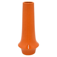 Seny Decorative Vase, Narrow Neck, Flared Base, Orange Ceramic 16 Inch-BM353448