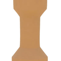 Decorative Vase, Geometric Hourglass Shape, Matte Orange Ceramic 16 Inch-BM353454