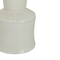 Ginny Decorative Vase with Slender Neck, Glossy White Ceramic 16 Inch-BM353477