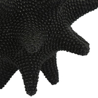 Noah Decorative Orb Sculpture with Spiked Details, Black Resin 8 Inch-BM353486
