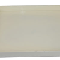 Diana Serving Tray with Integrated Handles, White Polyurethane 19x14-BM353490