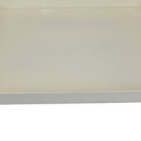 Diana Serving Tray with Integrated Handles, White Polyurethane 19x14-BM353490