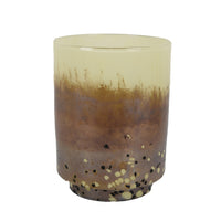 Sophie Vase with Frosted Gradient, Speckled Base, Multi-Tone Glass 9 Inch-BM353492