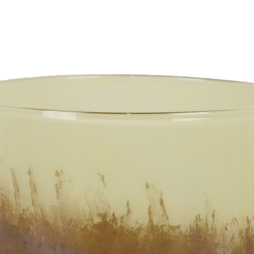 Sophie Vase with Frosted Gradient, Speckled Base, Multi-Tone Glass 9 Inch-BM353492