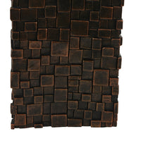Dylan Tall Decorative Vase, Raise Square Pattern, Bronze Resin 14 Inch-BM353494