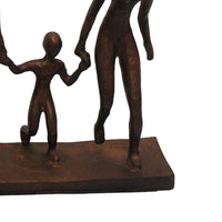 Draco Decorative Family Figurine Sculpture on Base, Bronze Metal-BM353500