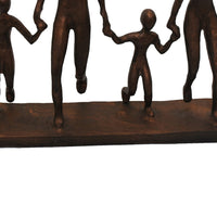Draco Decorative Family Figurine Sculpture on Base, Bronze Metal-BM353500