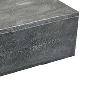 Suzie Decorative Box with Storage and Lid, Silver Textured Resin-BM353504