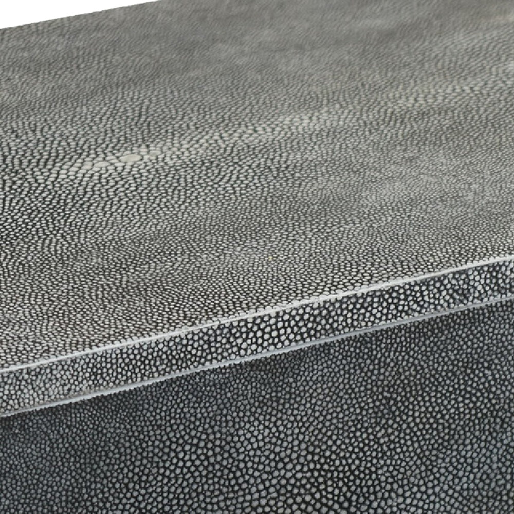 Suzie Decorative Box with Storage and Lid, Silver Textured Resin-BM353504
