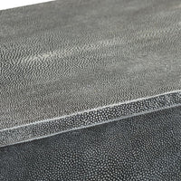 Suzie Decorative Box with Storage and Lid, Silver Textured Resin-BM353504