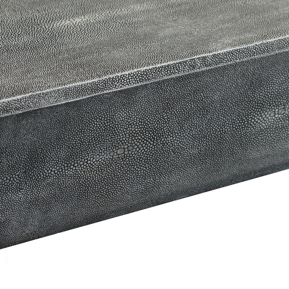 Suzie Decorative Box with Storage and Lid, Silver Textured Resin-BM353504