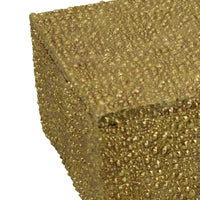 Suzie Decorative Box with Lid and Storage, Gold Textured Resin 12 Inch-BM353505