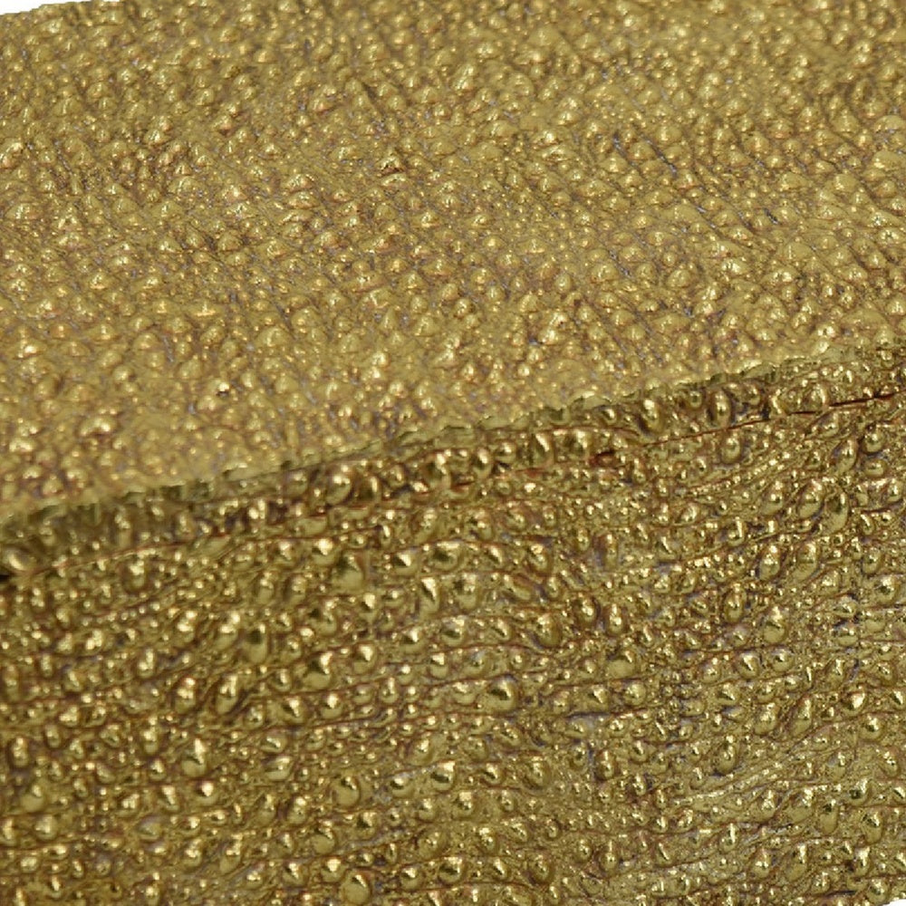 Suzie Decorative Box with Lid and Storage, Gold Textured Resin 12 Inch-BM353505